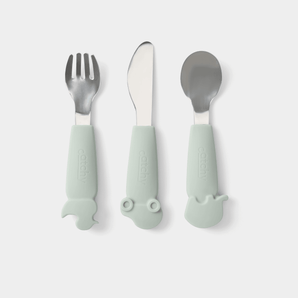 Silicone & Stainless Steel Cutlery Set - Catchy