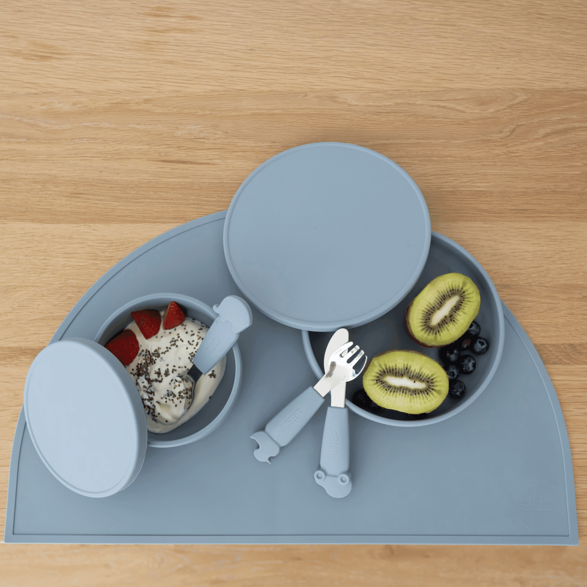 Silicone Plate & Lid Set - Catchy