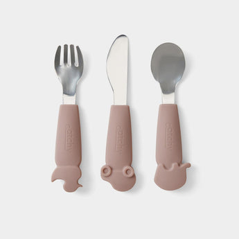 Silicone & Stainless Steel Cutlery Set - Catchy